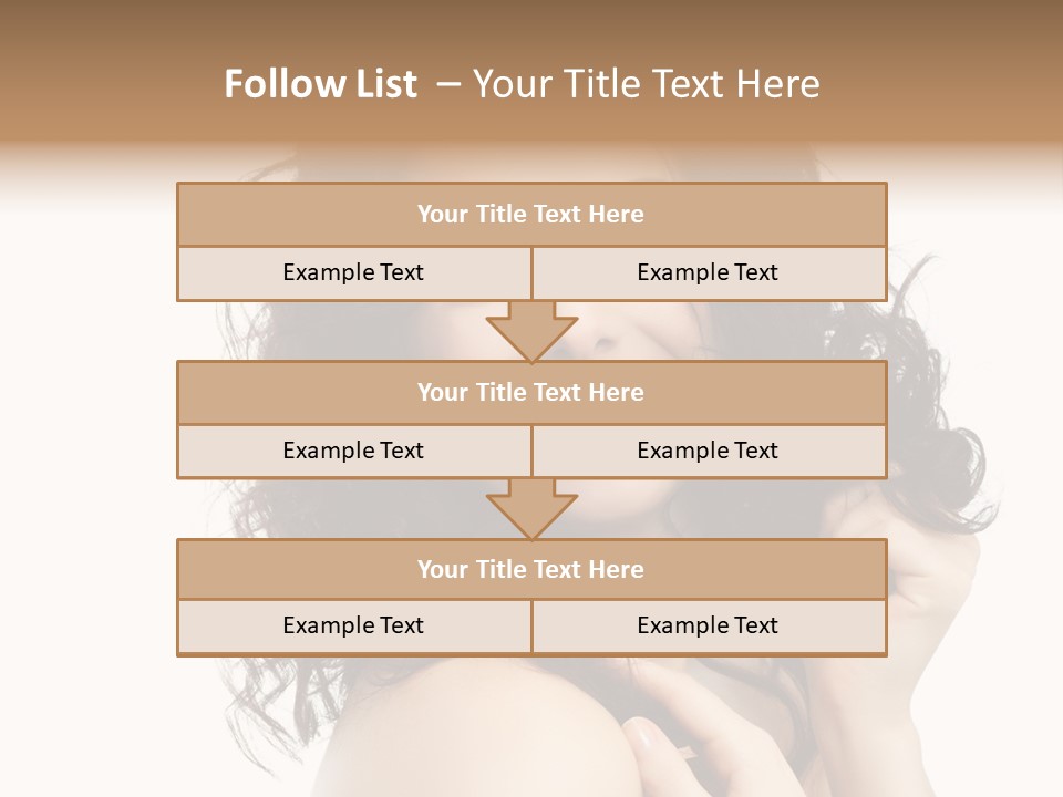 Cosmetics Attractive Hair PowerPoint Template
