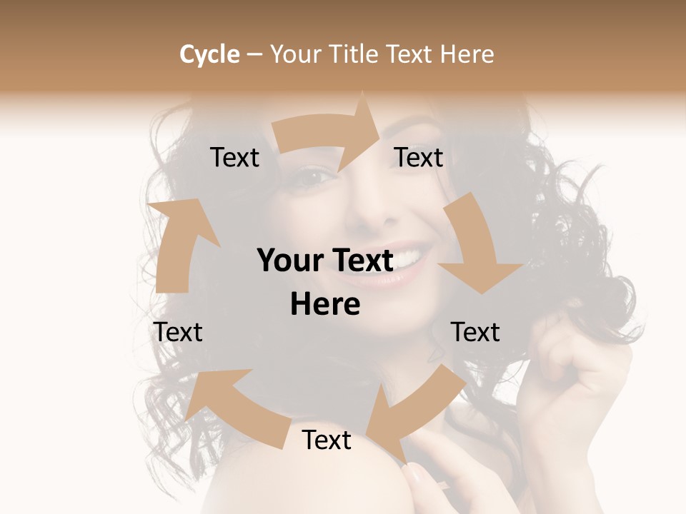 Cosmetics Attractive Hair PowerPoint Template