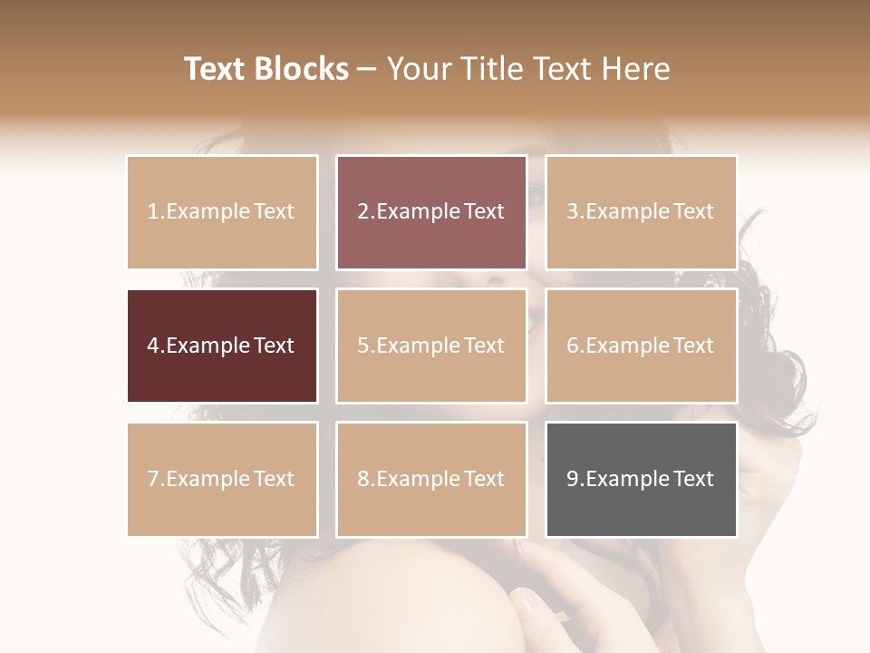 Cosmetics Attractive Hair PowerPoint Template