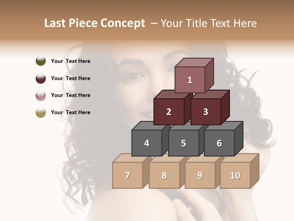 Cosmetics Attractive Hair PowerPoint Template