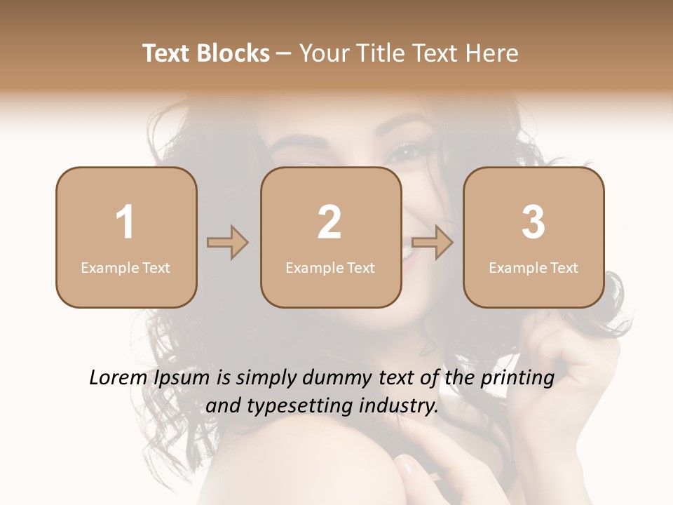 Cosmetics Attractive Hair PowerPoint Template