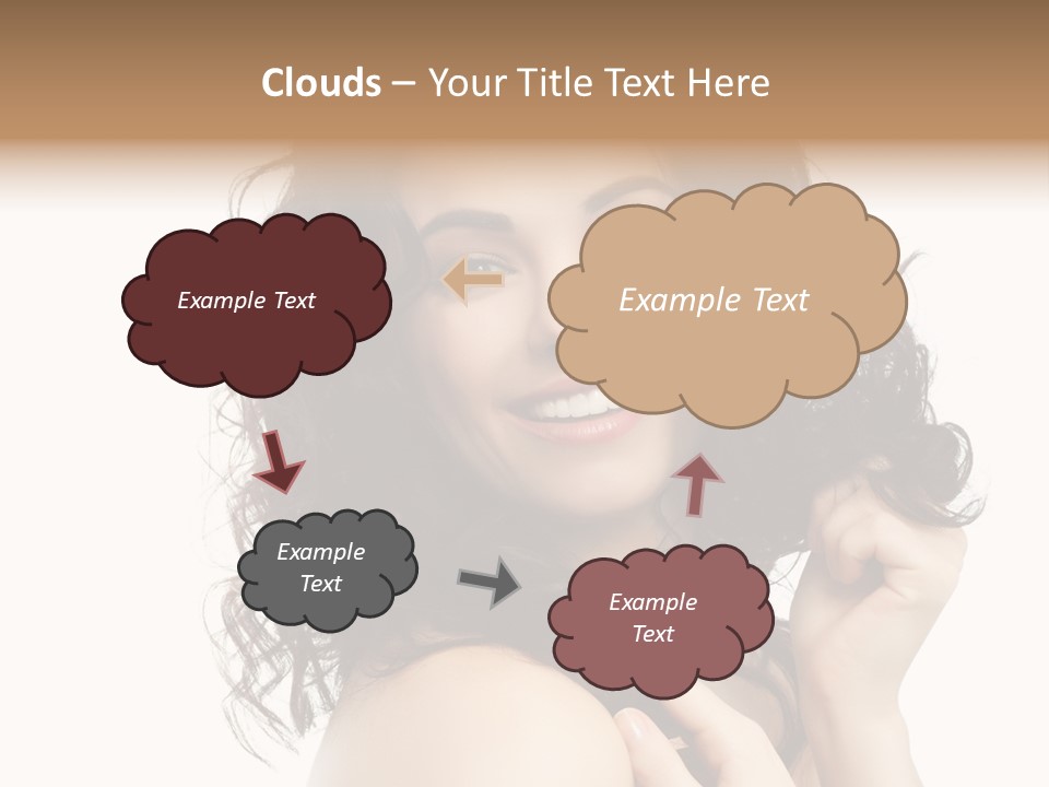 Cosmetics Attractive Hair PowerPoint Template