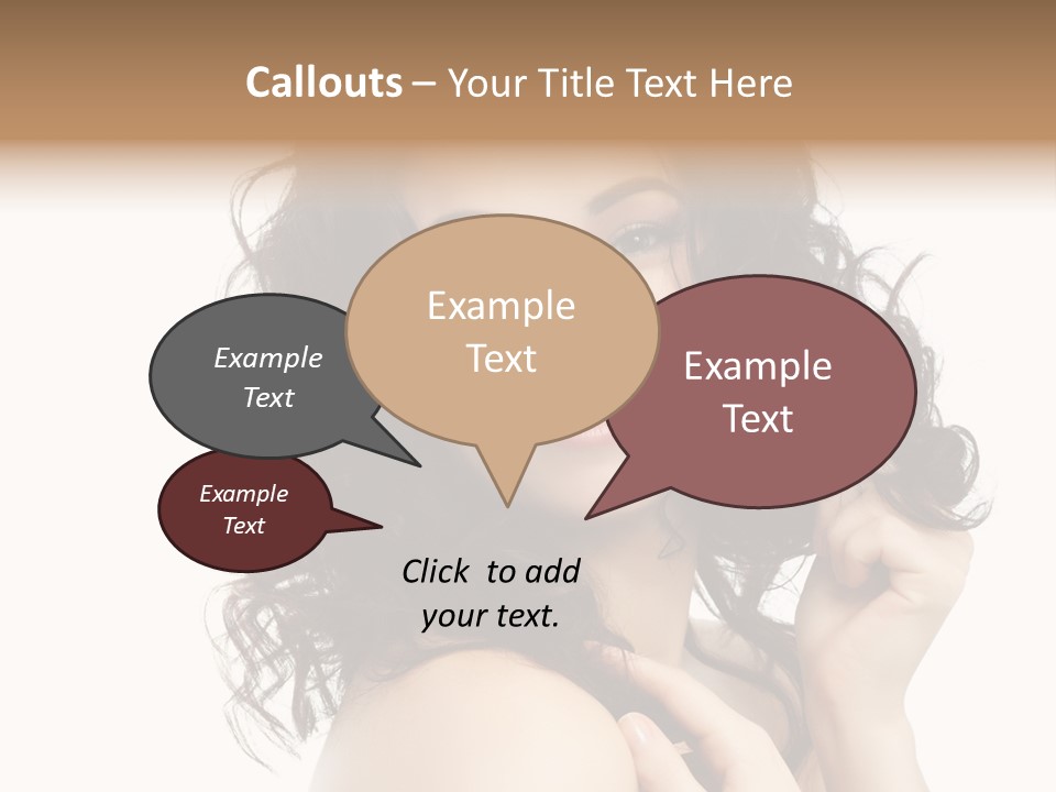 Cosmetics Attractive Hair PowerPoint Template