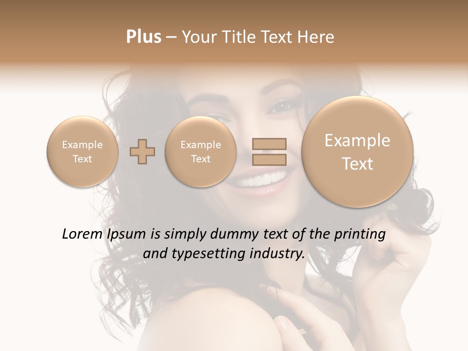 Cosmetics Attractive Hair PowerPoint Template