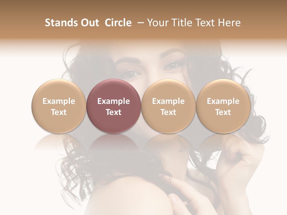 Cosmetics Attractive Hair PowerPoint Template