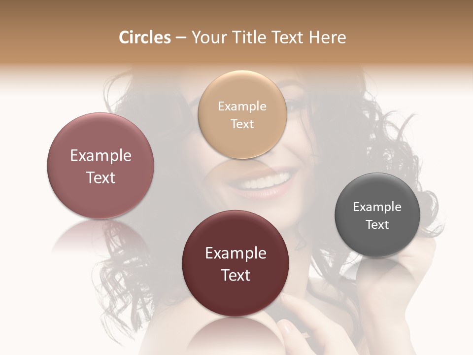 Cosmetics Attractive Hair PowerPoint Template