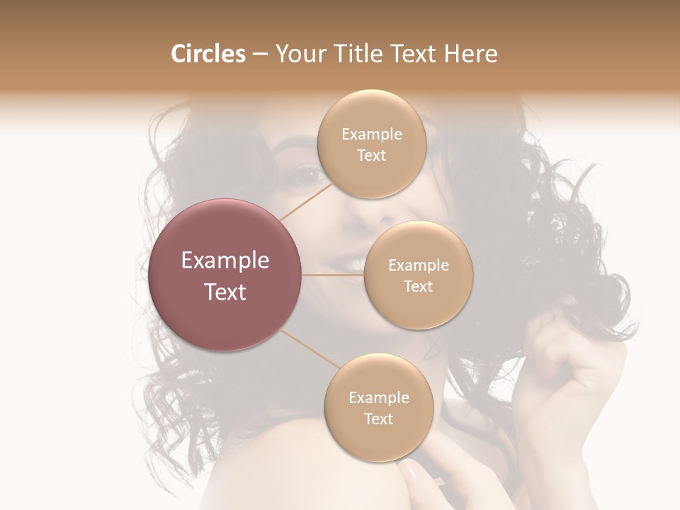 Cosmetics Attractive Hair PowerPoint Template