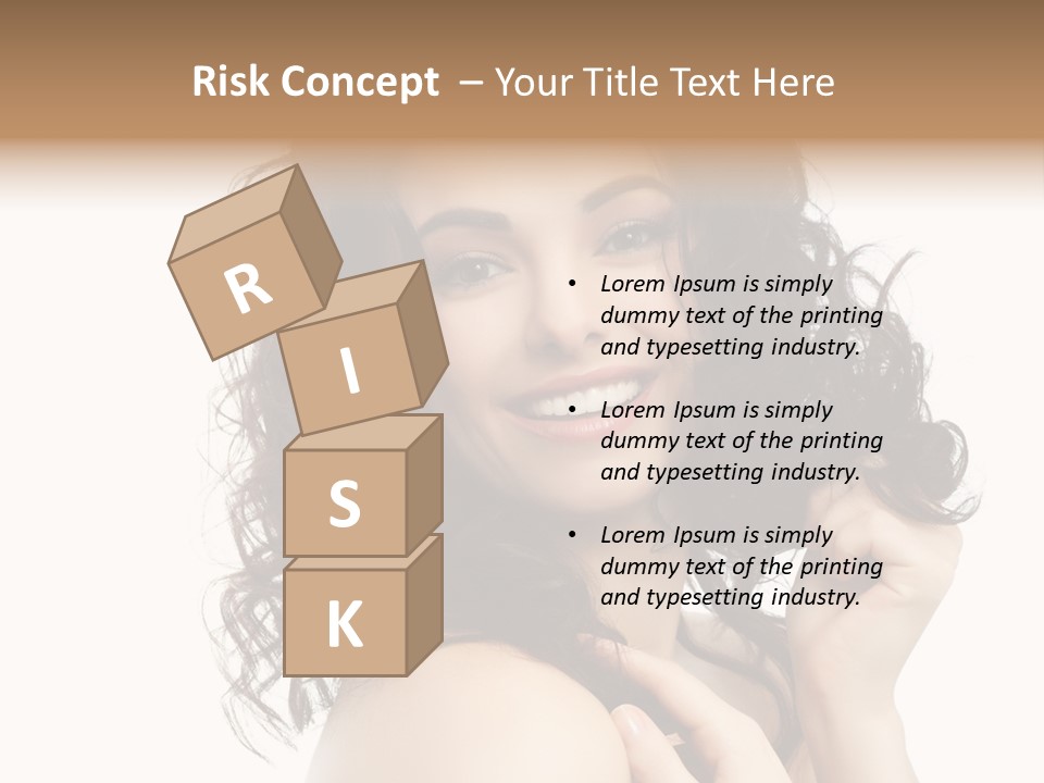 Cosmetics Attractive Hair PowerPoint Template