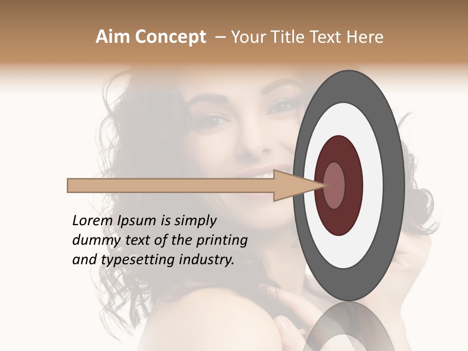 Cosmetics Attractive Hair PowerPoint Template