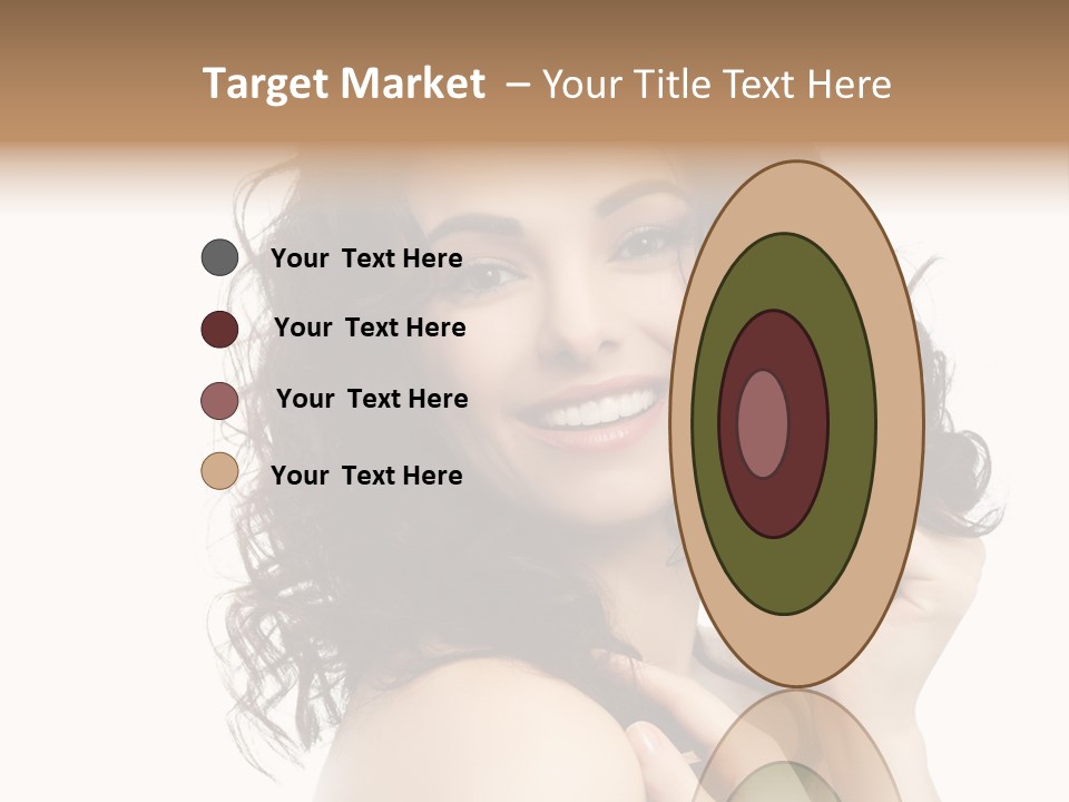 Cosmetics Attractive Hair PowerPoint Template