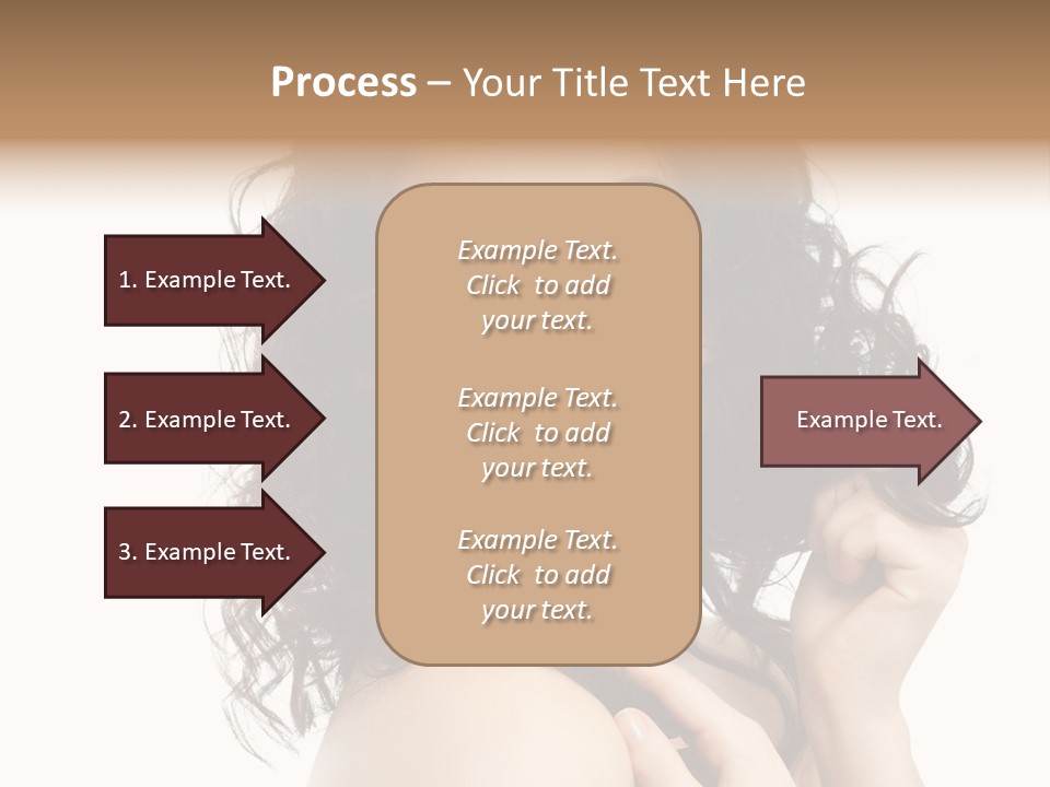 Cosmetics Attractive Hair PowerPoint Template
