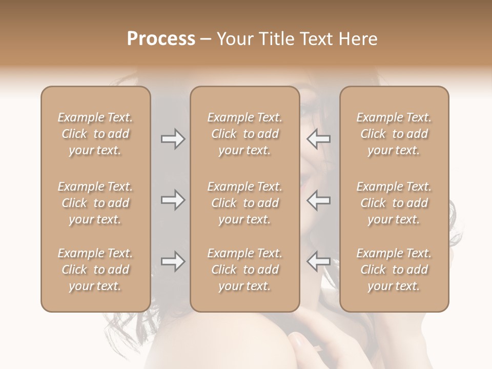 Cosmetics Attractive Hair PowerPoint Template