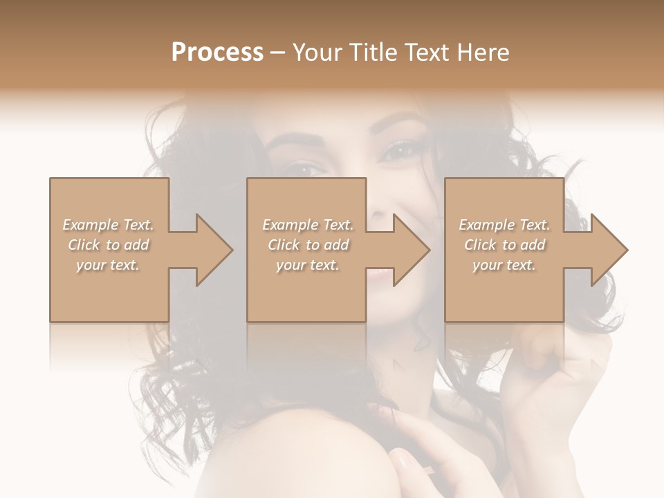 Cosmetics Attractive Hair PowerPoint Template
