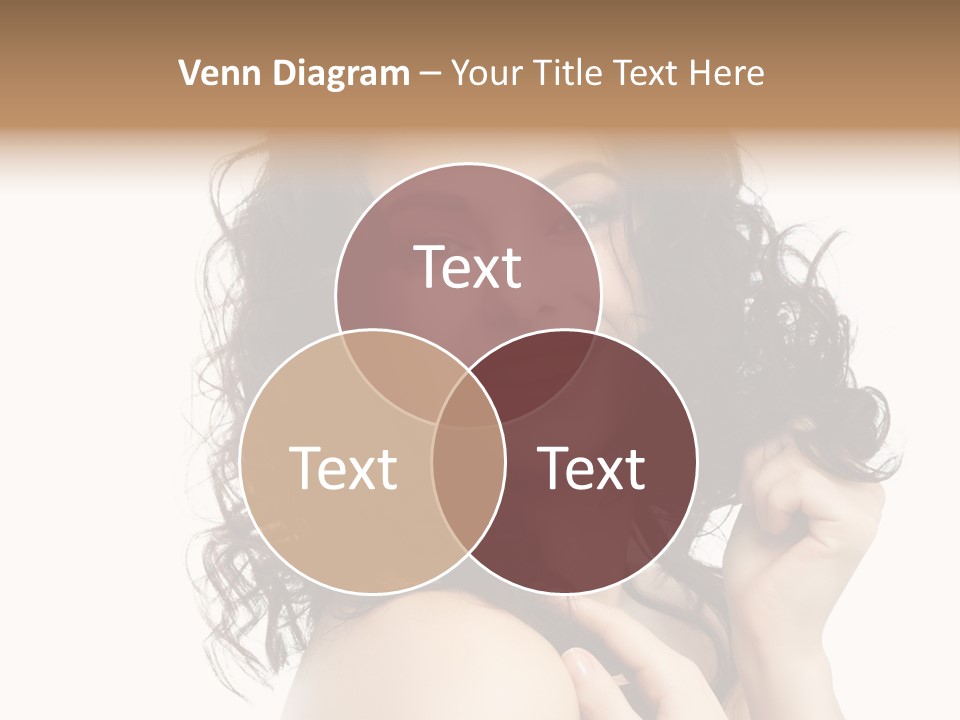 Cosmetics Attractive Hair PowerPoint Template