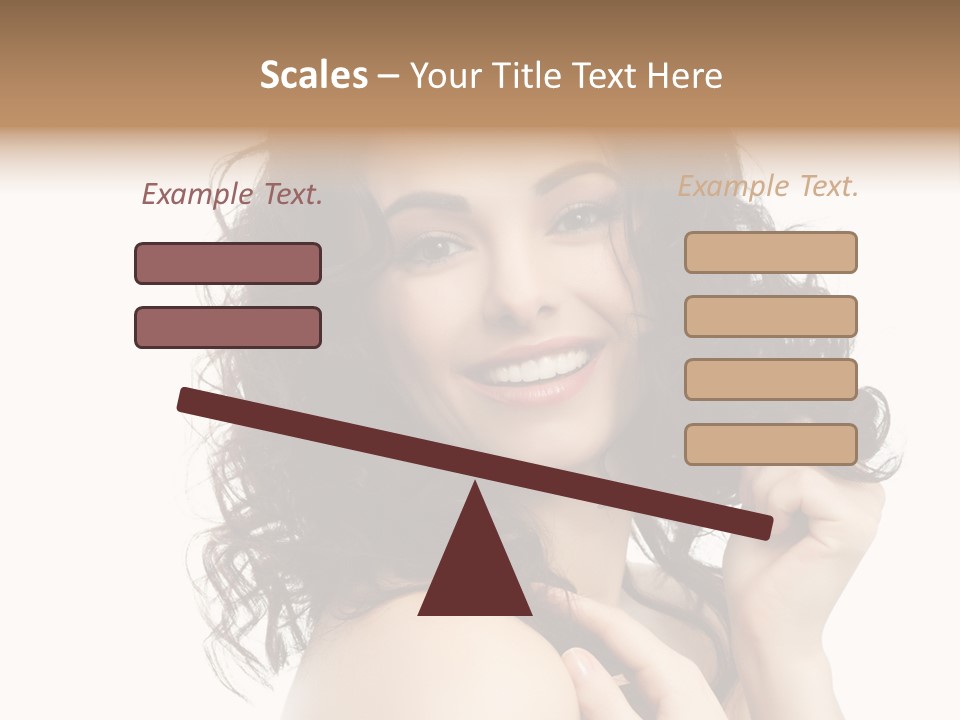 Cosmetics Attractive Hair PowerPoint Template