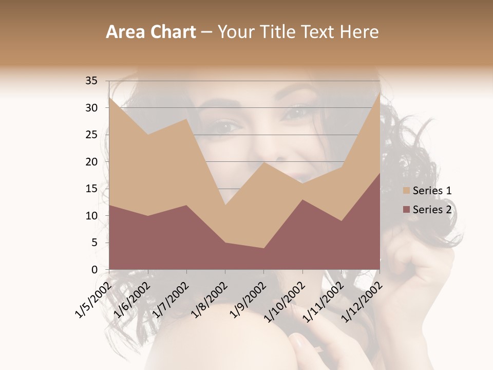 Cosmetics Attractive Hair PowerPoint Template