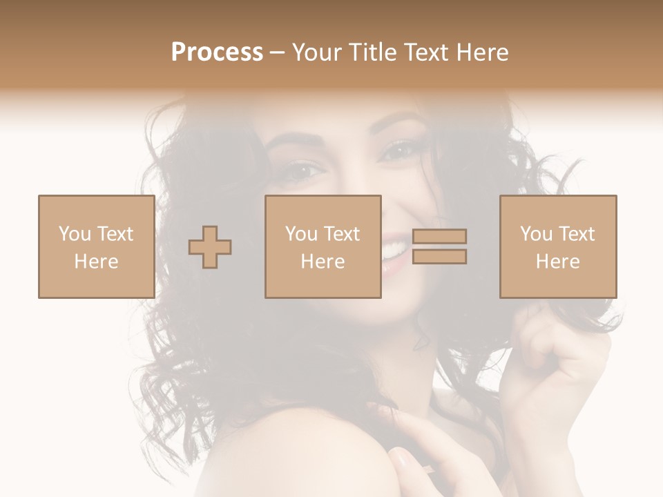Cosmetics Attractive Hair PowerPoint Template