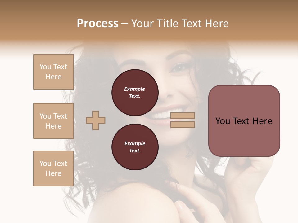 Cosmetics Attractive Hair PowerPoint Template