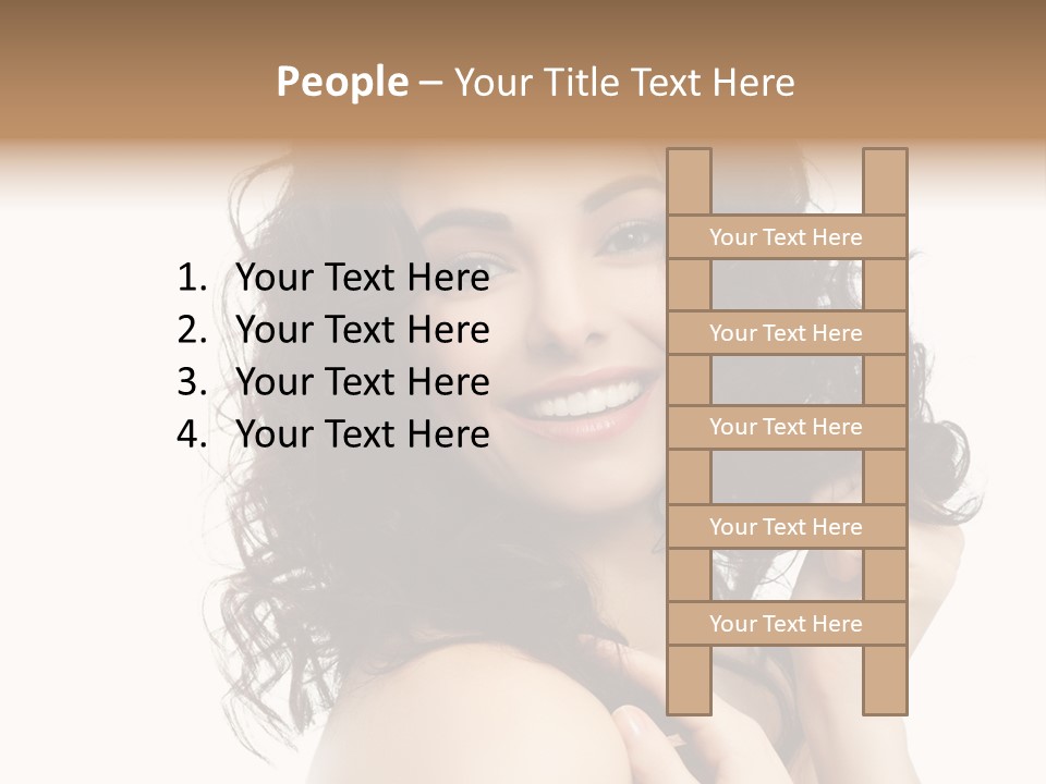 Cosmetics Attractive Hair PowerPoint Template