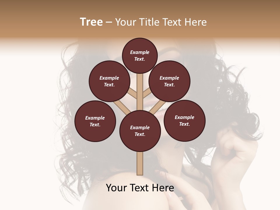 Cosmetics Attractive Hair PowerPoint Template