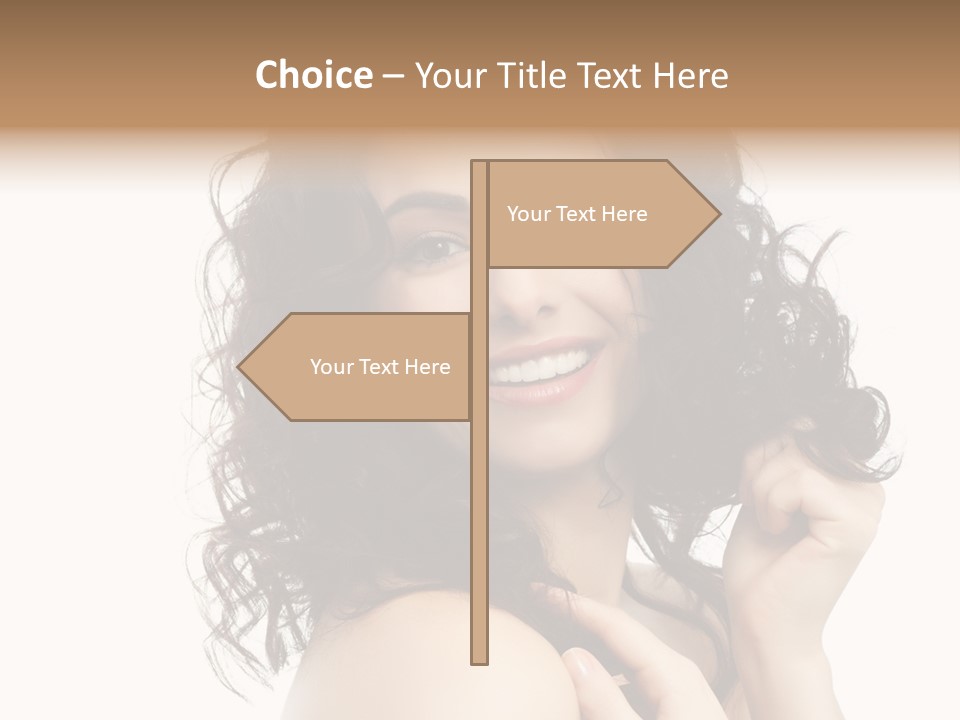 Cosmetics Attractive Hair PowerPoint Template