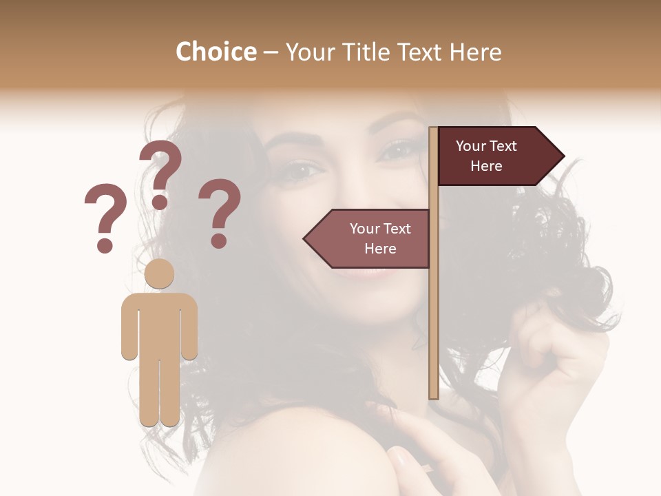 Cosmetics Attractive Hair PowerPoint Template