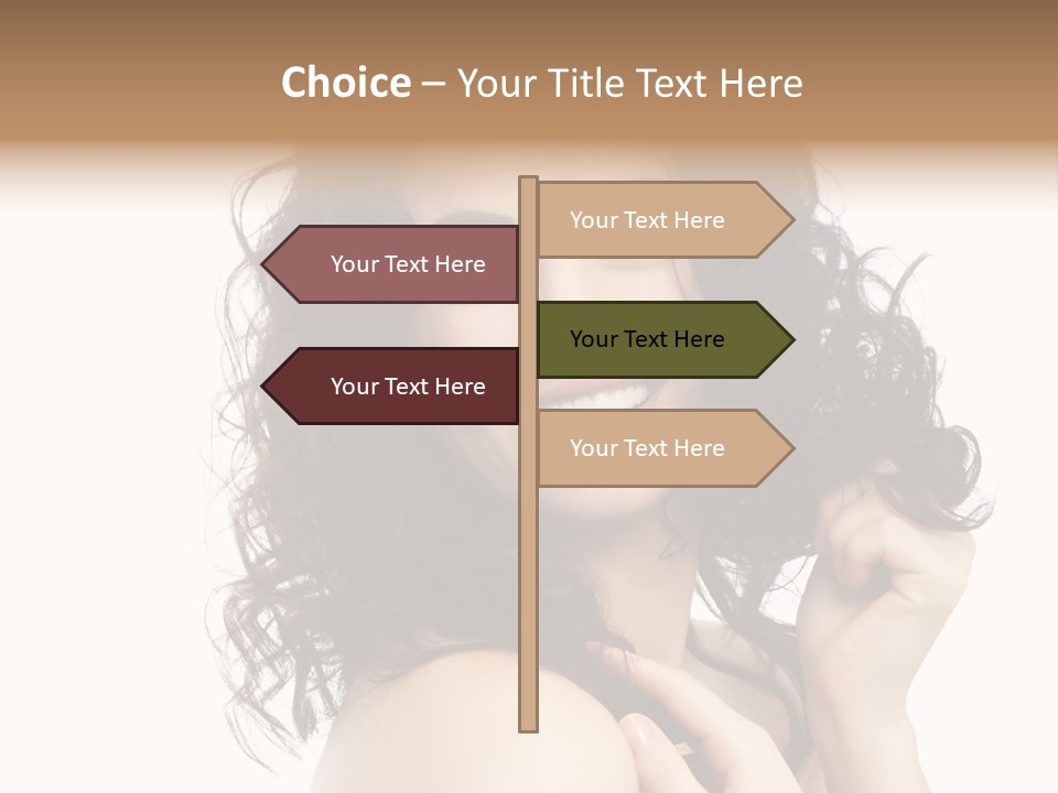 Cosmetics Attractive Hair PowerPoint Template