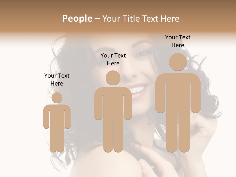 Cosmetics Attractive Hair PowerPoint Template