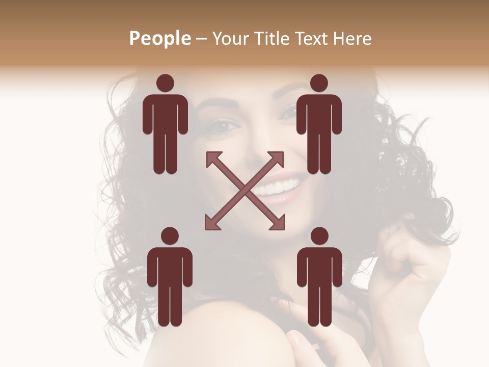 Cosmetics Attractive Hair PowerPoint Template