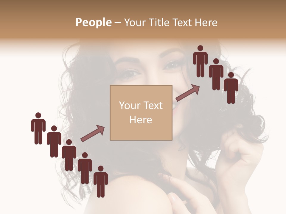 Cosmetics Attractive Hair PowerPoint Template