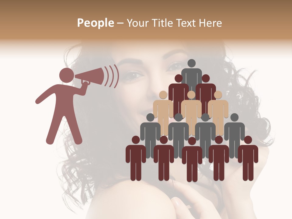 Cosmetics Attractive Hair PowerPoint Template