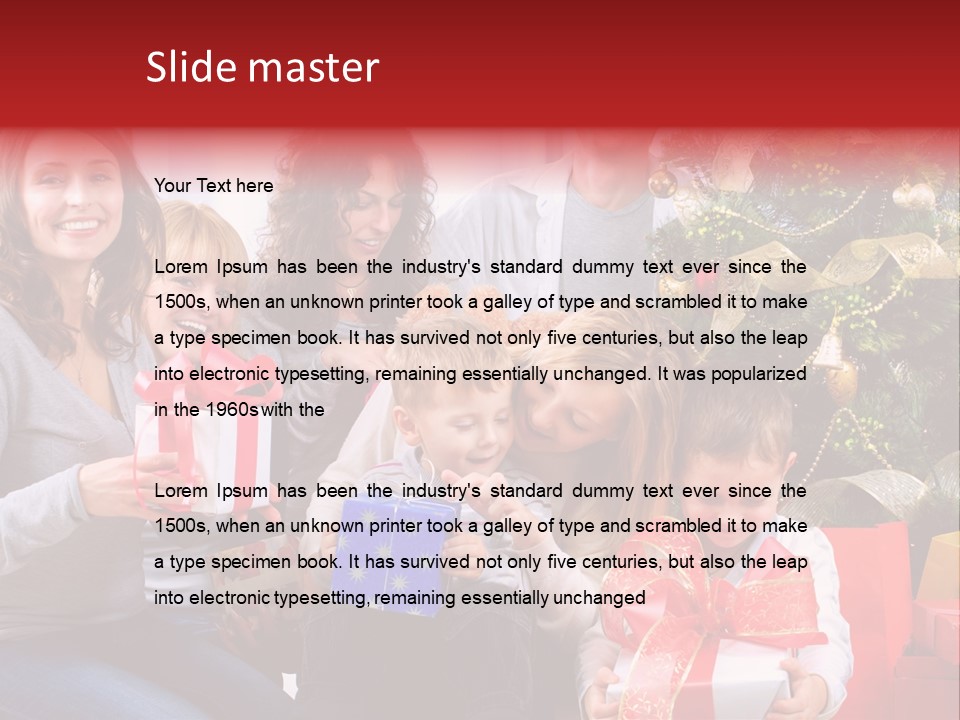 Celebration Love Caucasian PowerPoint Template