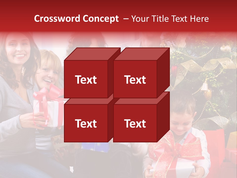 Celebration Love Caucasian PowerPoint Template