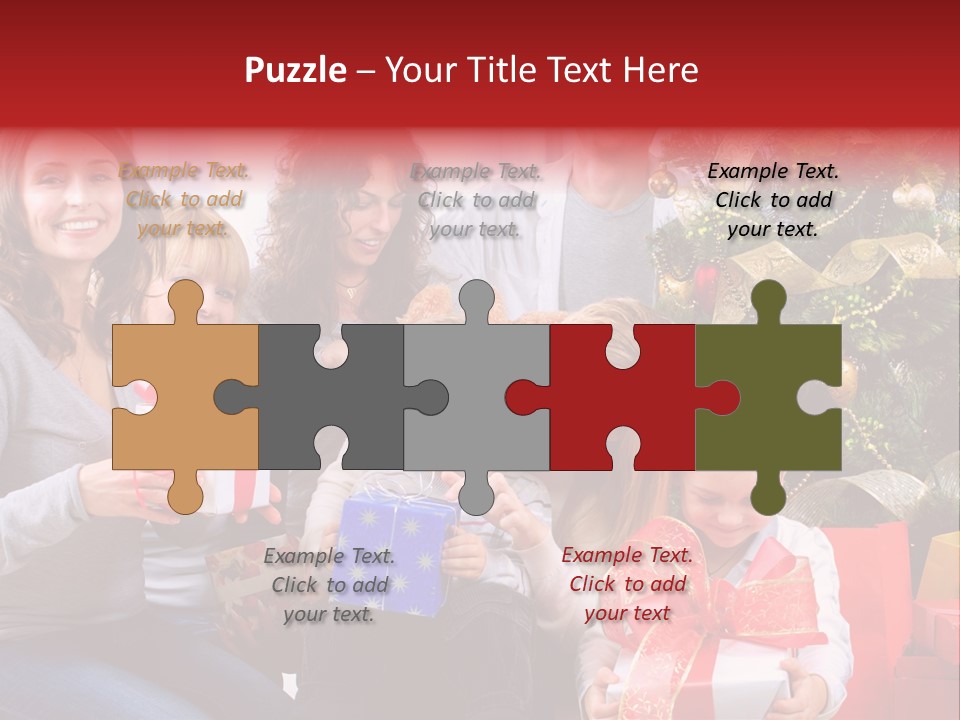 Celebration Love Caucasian PowerPoint Template