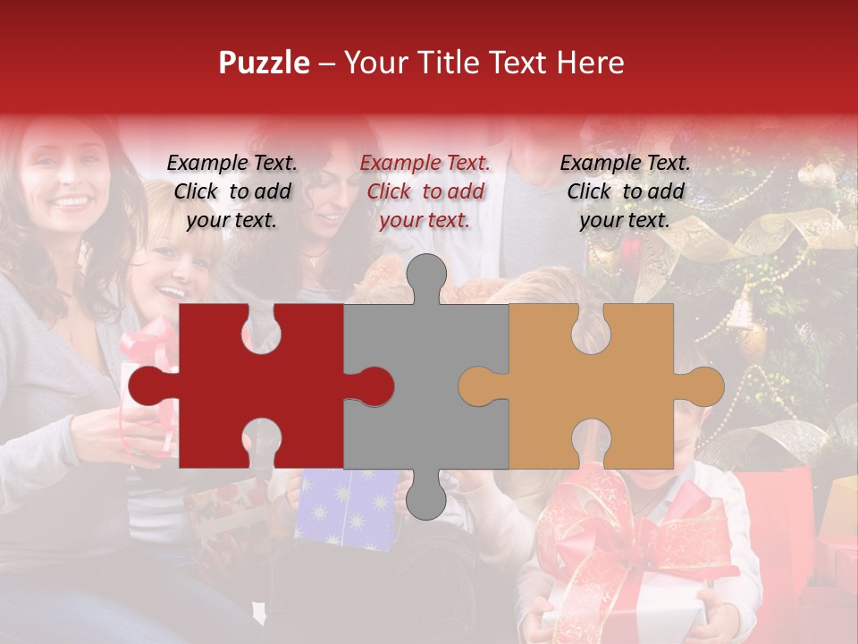 Celebration Love Caucasian PowerPoint Template