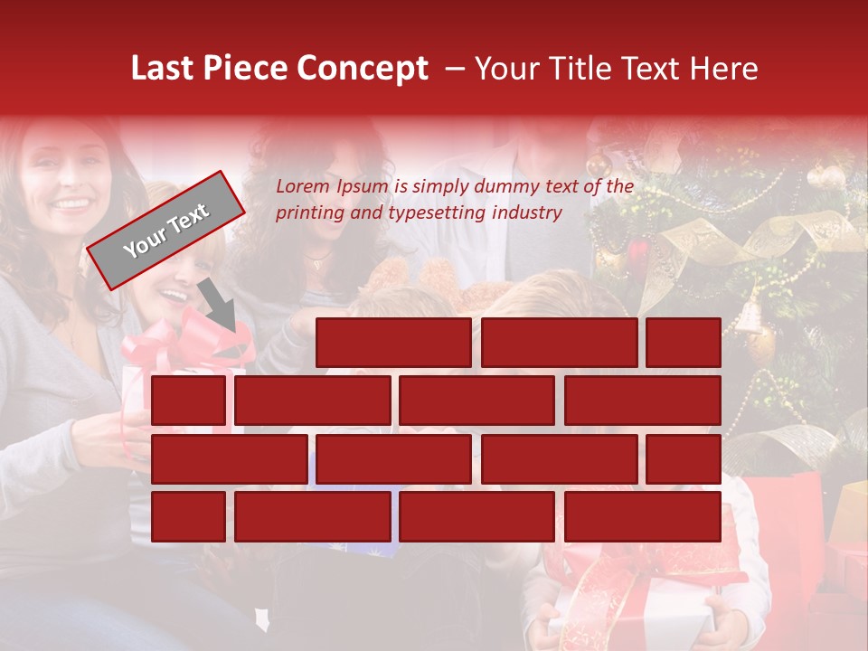 Celebration Love Caucasian PowerPoint Template