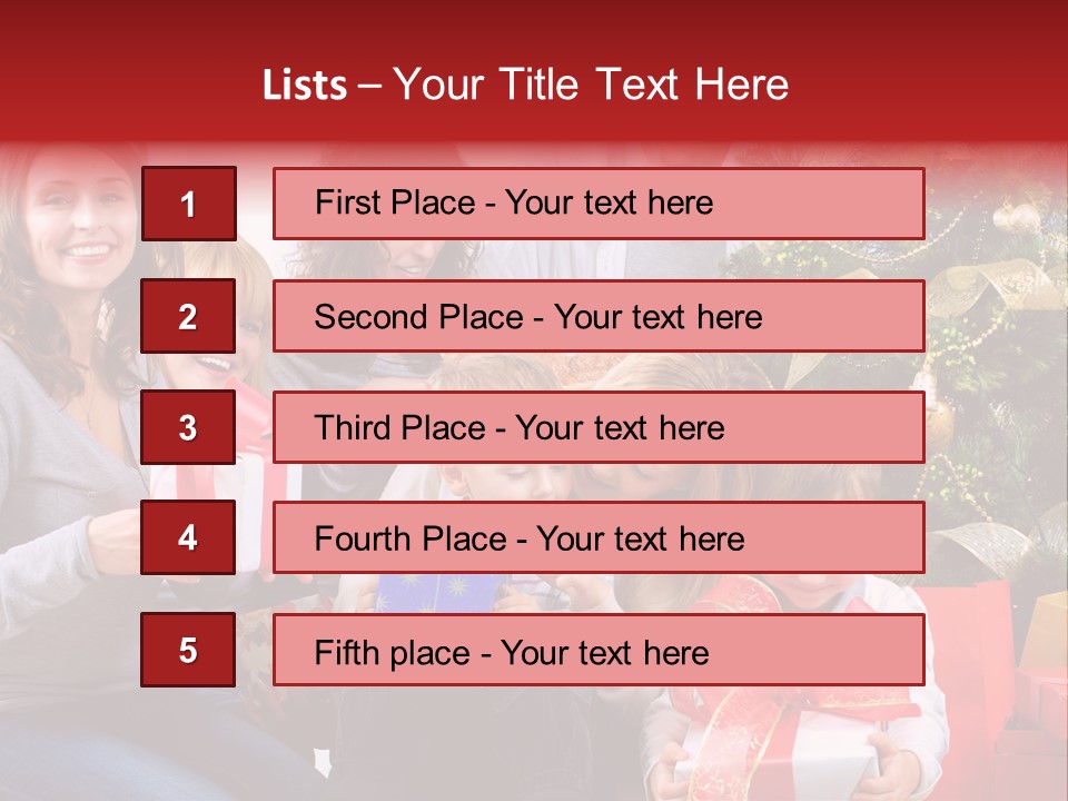 Celebration Love Caucasian PowerPoint Template