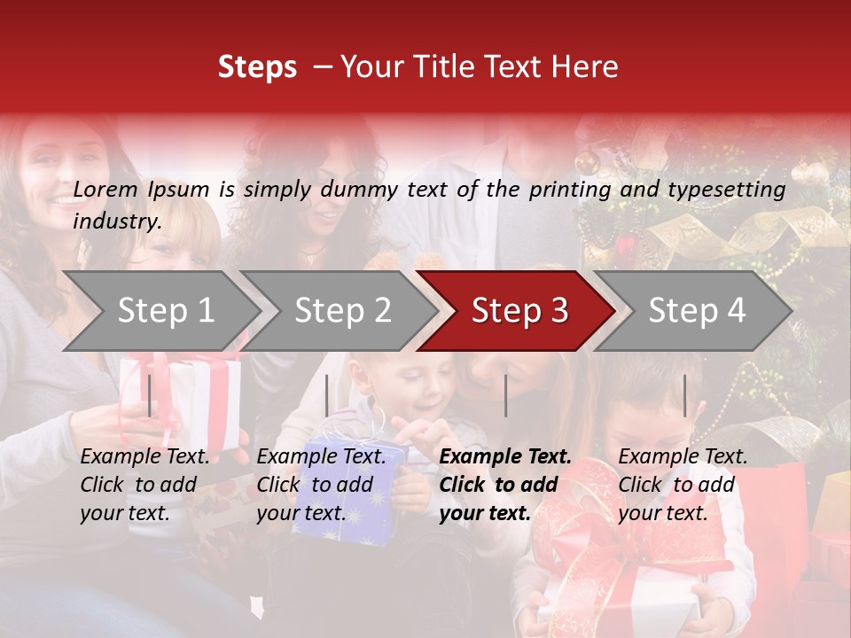 Celebration Love Caucasian PowerPoint Template