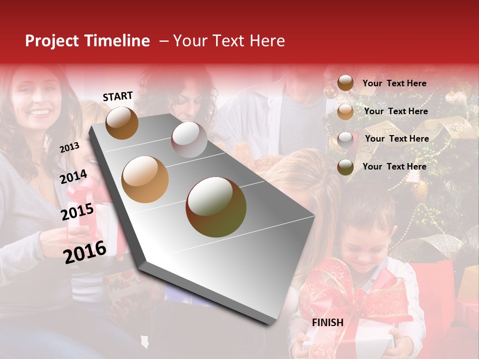 Celebration Love Caucasian PowerPoint Template