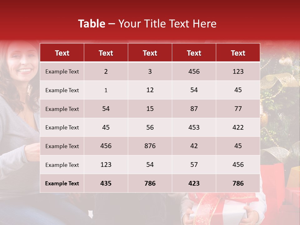 Celebration Love Caucasian PowerPoint Template