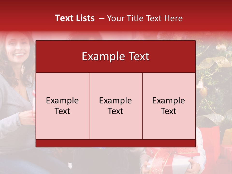Celebration Love Caucasian PowerPoint Template