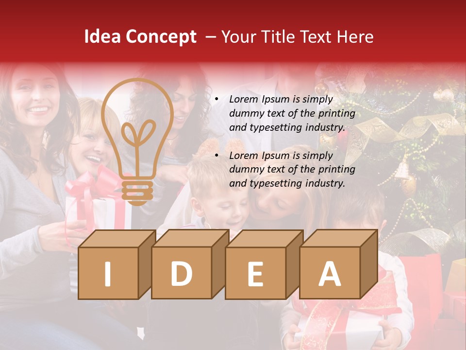 Celebration Love Caucasian PowerPoint Template