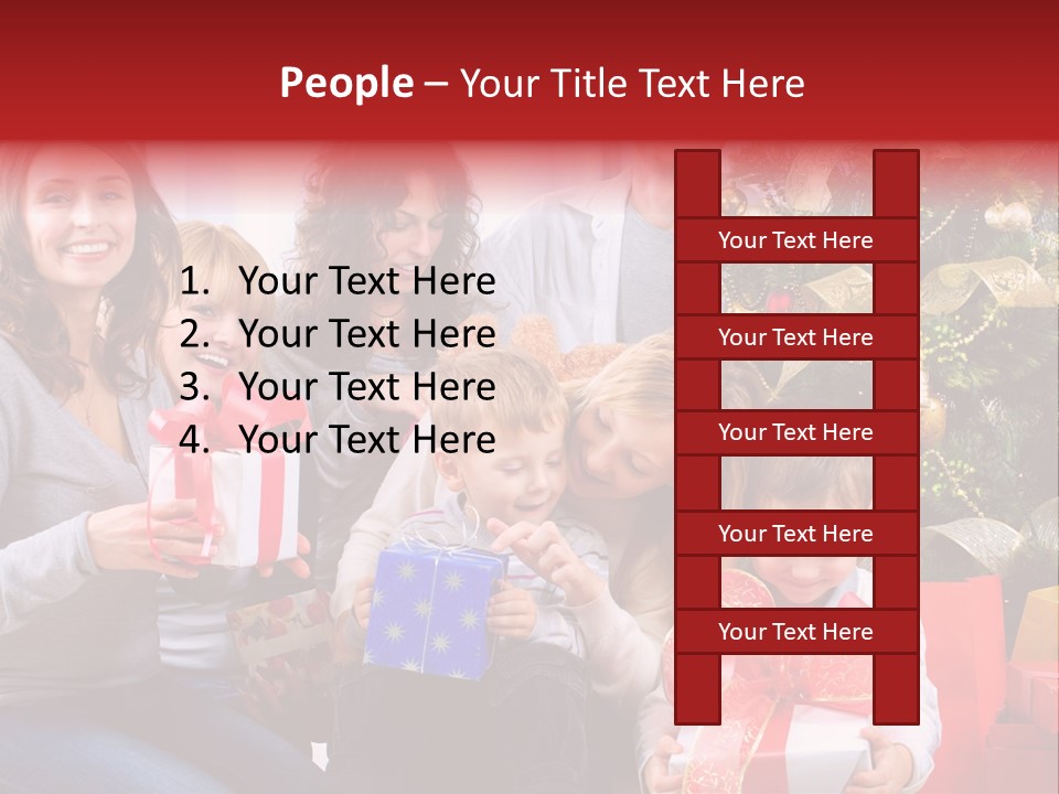 Celebration Love Caucasian PowerPoint Template