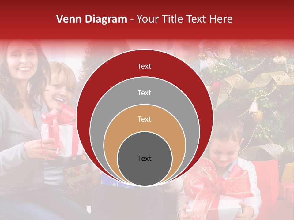 Celebration Love Caucasian PowerPoint Template