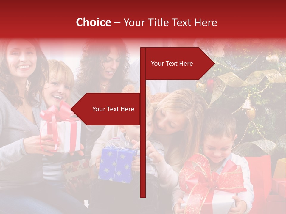 Celebration Love Caucasian PowerPoint Template