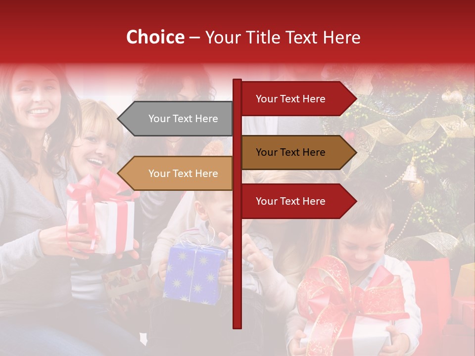 Celebration Love Caucasian PowerPoint Template