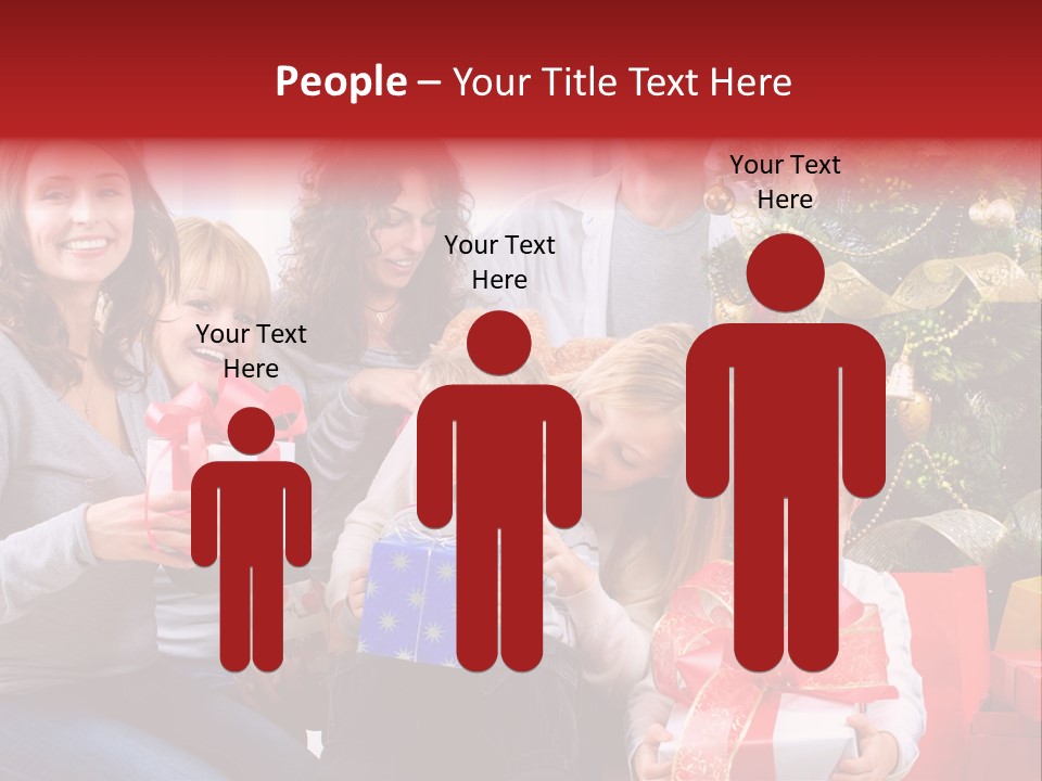 Celebration Love Caucasian PowerPoint Template