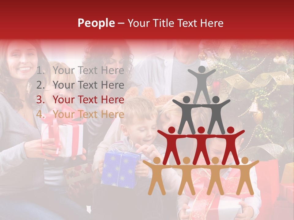 Celebration Love Caucasian PowerPoint Template