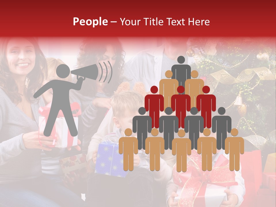 Celebration Love Caucasian PowerPoint Template