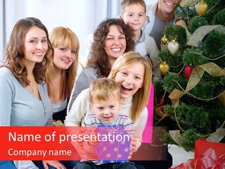 Year Box Celebration PowerPoint Template